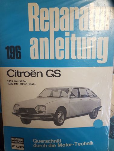 Repair manual Bucheli 196 Citroen GS 1015 and 1220 / german language