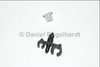 Plastic holder / bracket at chassis for brake pipe and fuel pipe, 3,5 / 6,35 mm