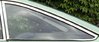 Rear side window left GS saloon, not colored, used, with stainless steel frame!