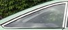 Rear side window right with stainless steel frame, GS saloon, not colored, used
