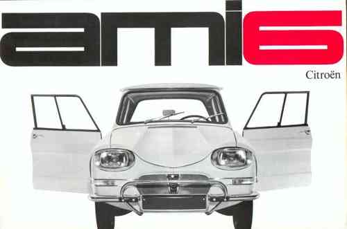 Original Faltblatt 'Citroën ami6'
