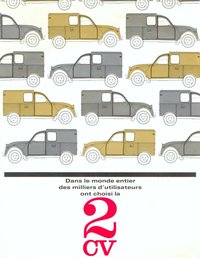 Original advertising poster 'Dans le monde entier..' (2CV camionette)