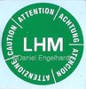 Aufkleber auf Behälter Hauptbremszylinder LHM, Citroen Ami 8 / Ami Super