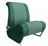 Seat cover kit for separate front seats and pliable rear bank Ami 6 club estate, green