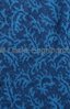 Tissu 'feuille de houx' pour Citroen Ami 6, bleu / par mètre linéaire