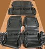 Kit of seat covers Ami 8 estate, skai black, symetric separated front seats + rear bank