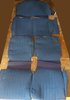 Seat cover kit separated seats front and bank rear Ami 6 saloon, blue (not club version)