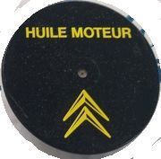 Sticker motor oil 'HUILE MOTEUR' for oil filler cap Citroen GS and GSA