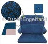 Ami 6 kit of two seat covers ilex leave (feuille de houx) bank front and rear / blue