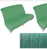 Seat cover kit for separate front seats and rear bank Ami 6 saloon, green