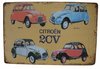 Plaque publicitaire '4 modèles de 2CV' Citroen 2CV